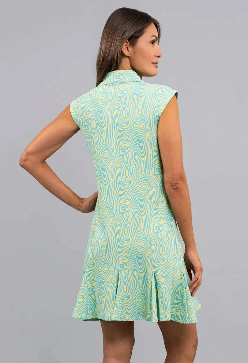 IBKUL Courtney Sleeveless Polo Dress (Multiple Colors)