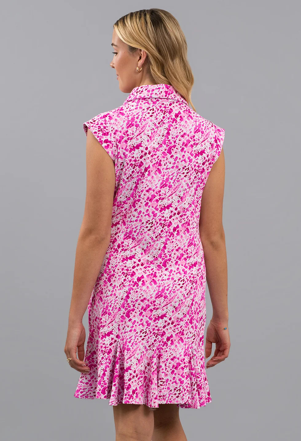 IBKUL Yesenia Sleeveless Polo Dress (Multiple Colors)