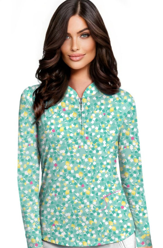 Jamie Sadock Long Sleeve Polo - CUBO-228