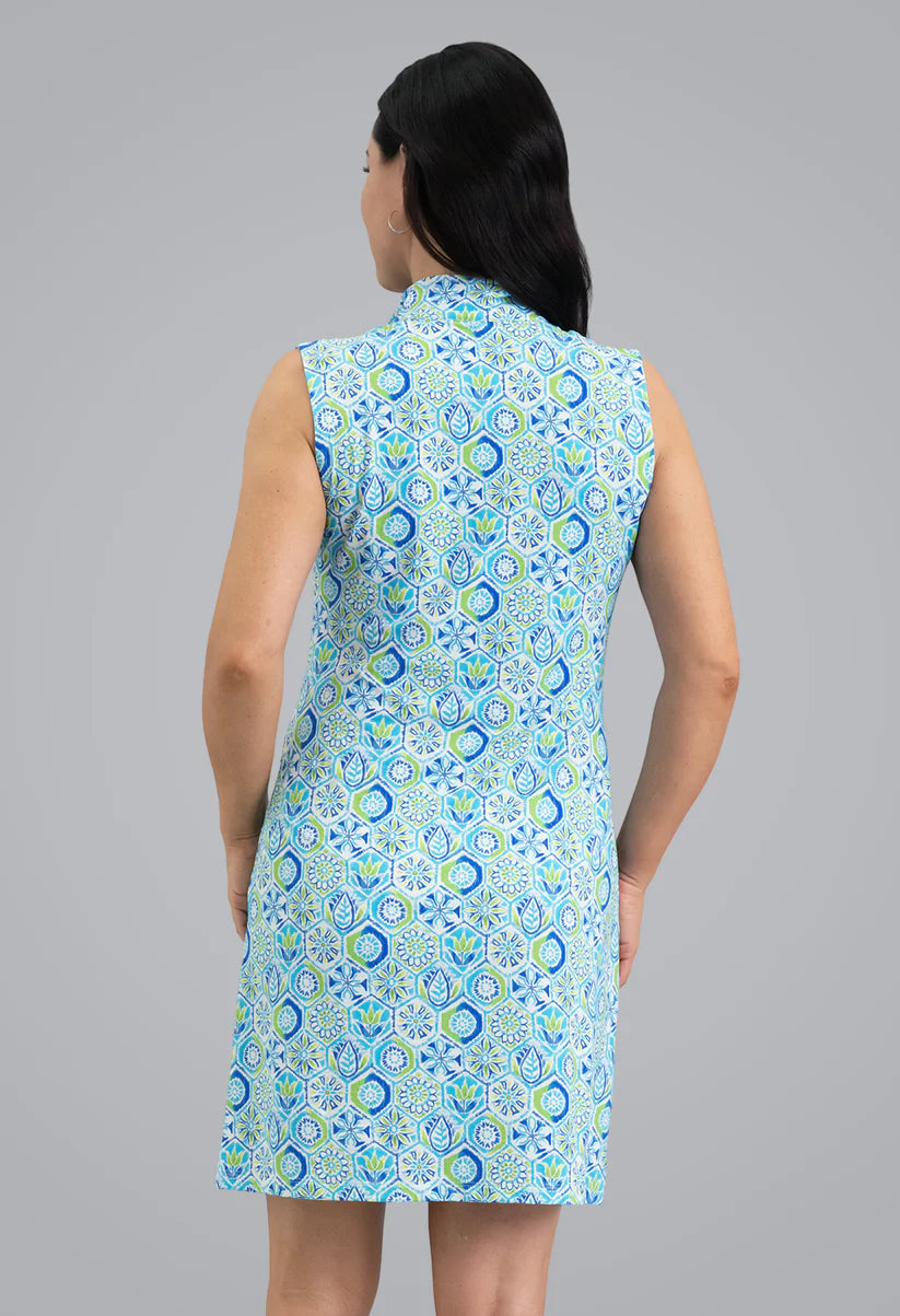 IBKUL Alexis Mock Neck Sleeveless Dress (Multiple Colors)