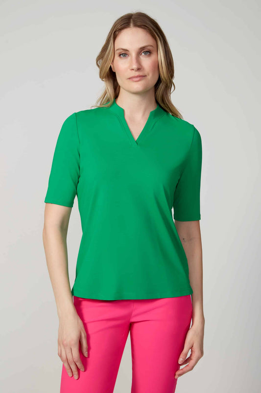 Swing Control CONTRAST VELOCITY SHORT 1/2 SLEEVE POLO