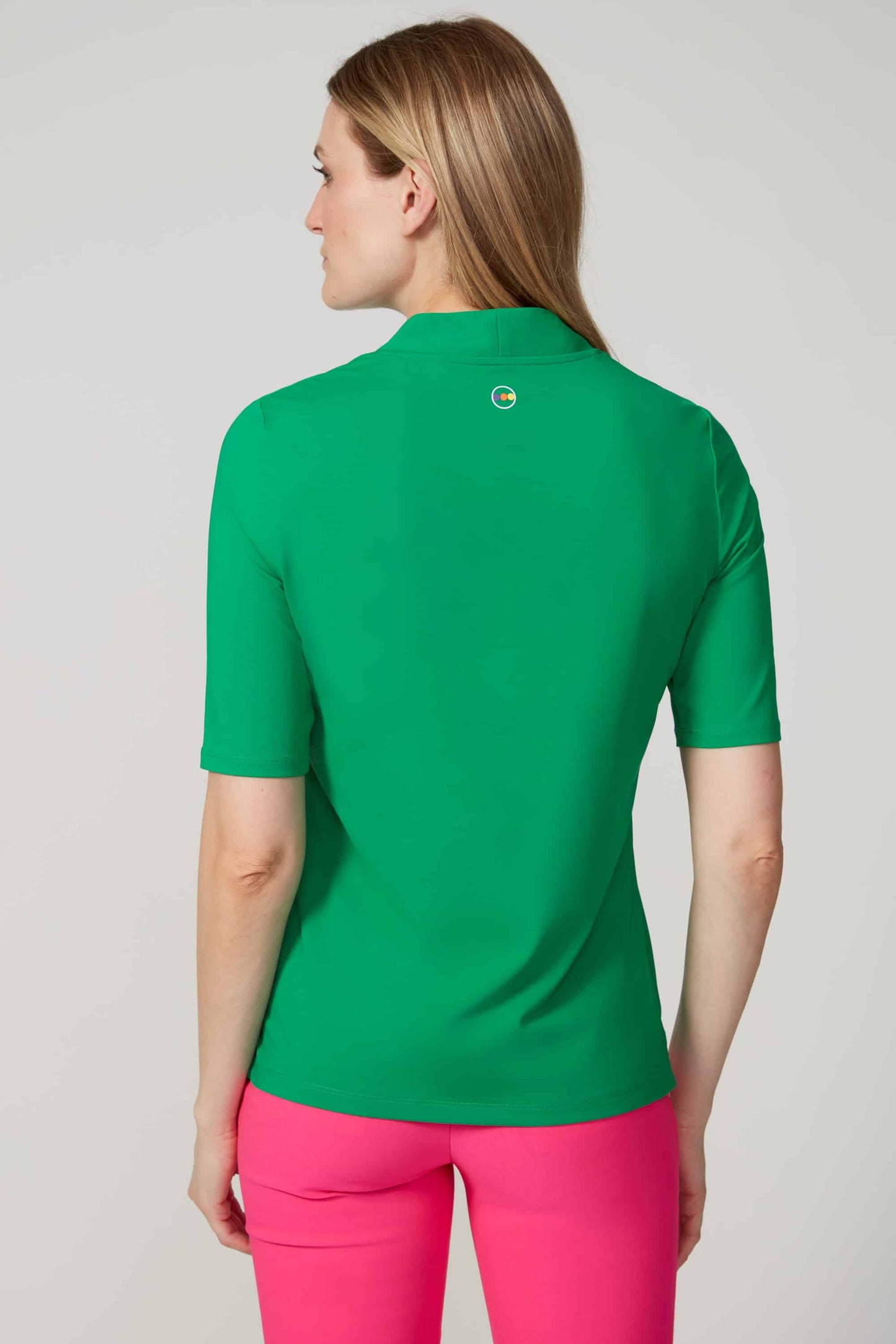 Swing Control CONTRAST VELOCITY SHORT 1/2 SLEEVE POLO