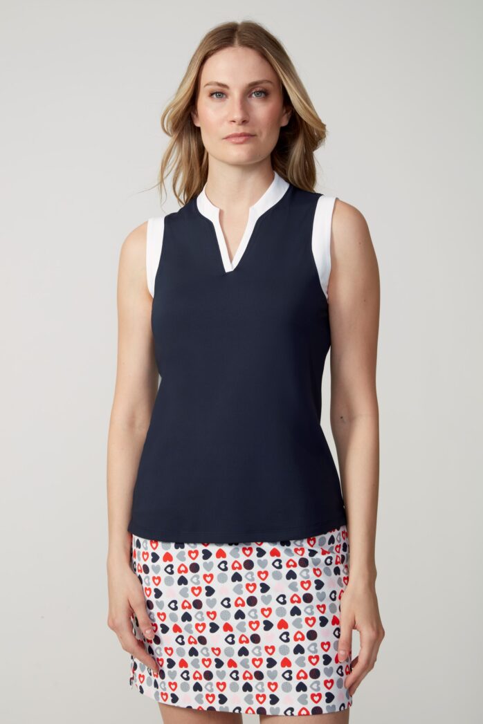 Swing Control CONTRAST SLEEVELESS VELOCITY TOP (Multiple Colors)