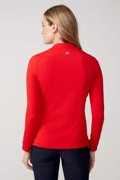 SWING CONTROL SOLID LONG-SLEEVE ZIPPERED SCUBA TOP (MULTIPLE COLORS)