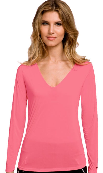 Jamie Sadock Sunsense UPF SUN PROTECTION BASE LAYERING V-NECK TOP (MULTIPLE COLORS)