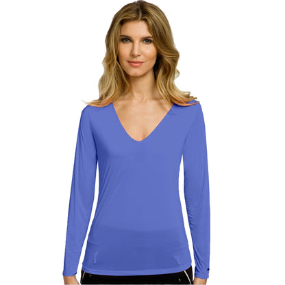 Jamie Sadock Sunsense UPF SUN PROTECTION BASE LAYERING V-NECK TOP (MULTIPLE COLORS)