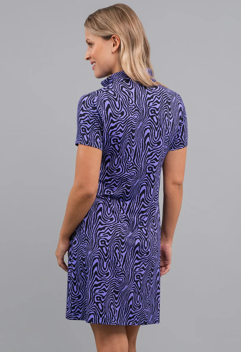 IBKUL Courtney Short Sleeve Polo Dress (Multiple Colors)