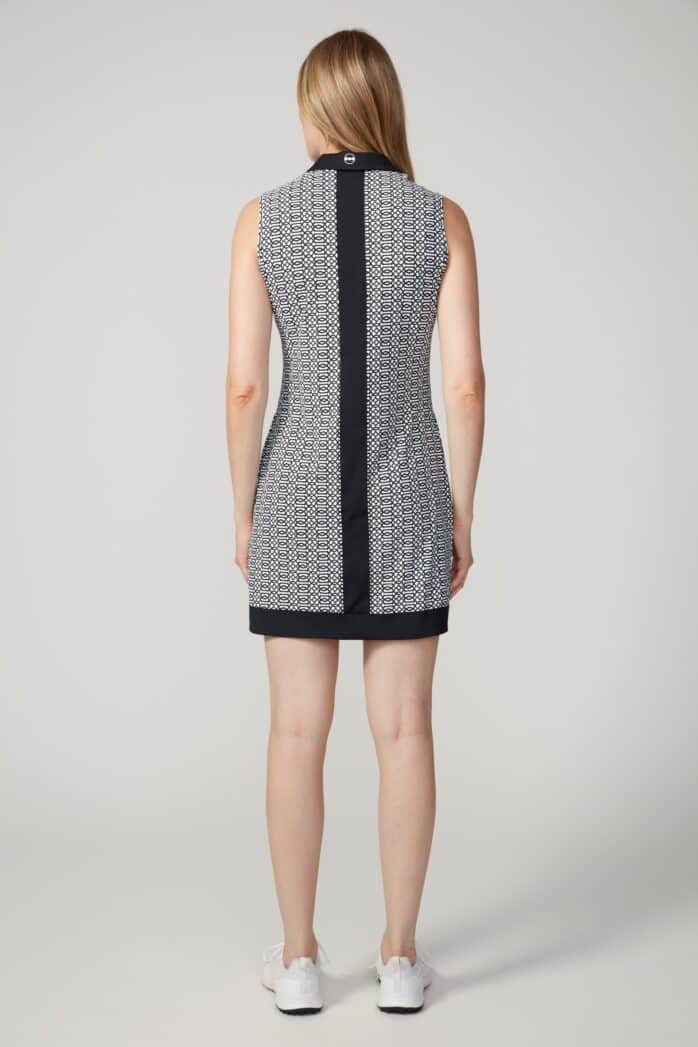 Swing Control Black Keys Sleeveless Velocity Dress