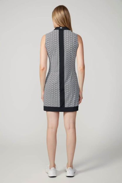 Swing Control Black Keys Sleeveless Velocity Dress