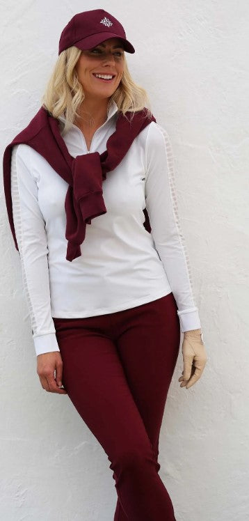 FAMARA ANEMONE 7/8 TROUSERS IN CLARET