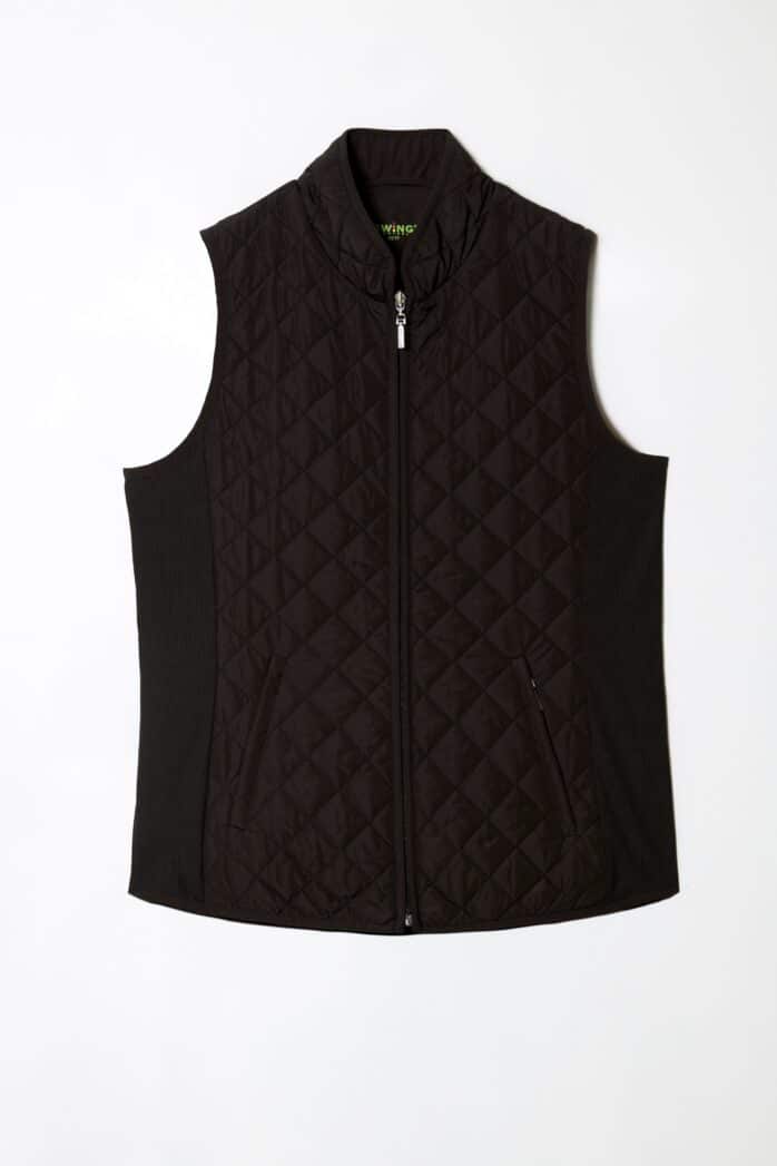 Swing Control Quilted/Ribbed Zip-Up Vest (Multiple Colors)
