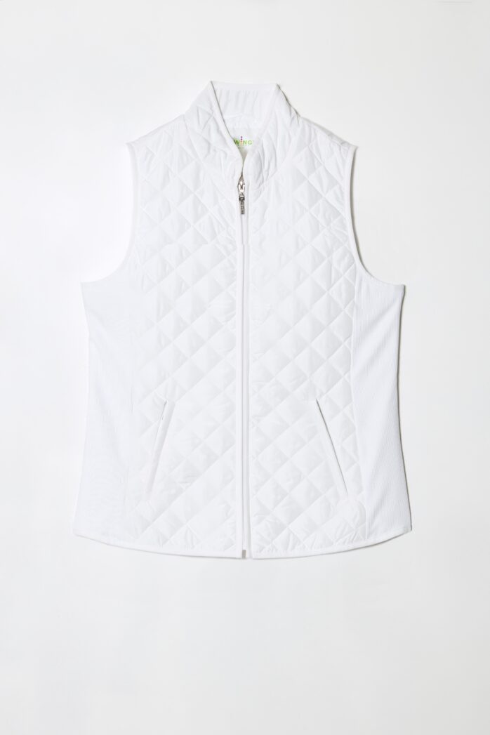 Swing Control Quilted/Ribbed Zip-Up Vest (Multiple Colors)
