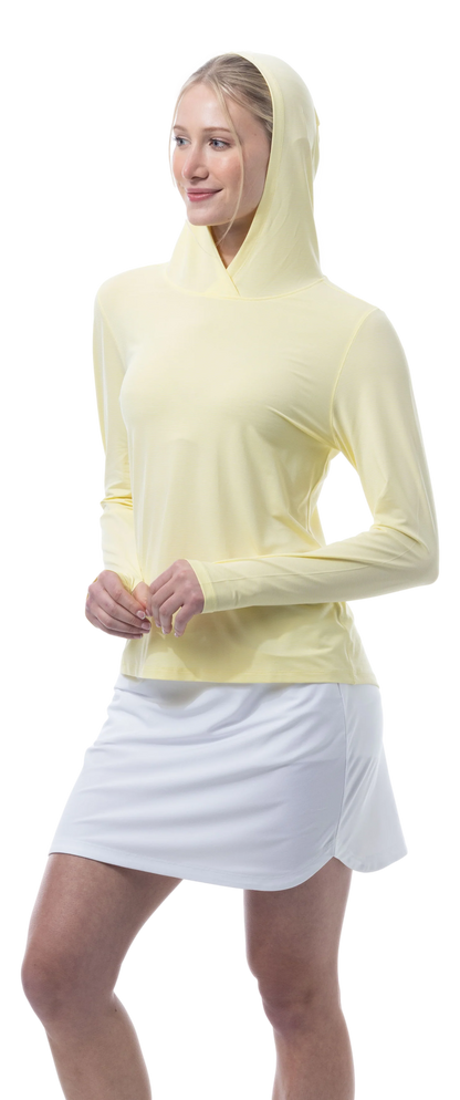 SanSoleil SolMelange Long Sleeve Stripe Hoodie