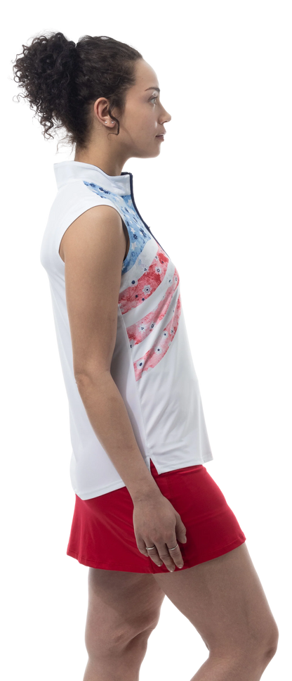 SanSoleil SolCool Liberty Garden Sleeveless Mock Neck