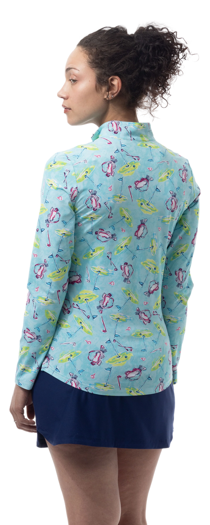 SanSoleil SolAir Cool Ultra-Mesh Long Sleeve Active Top