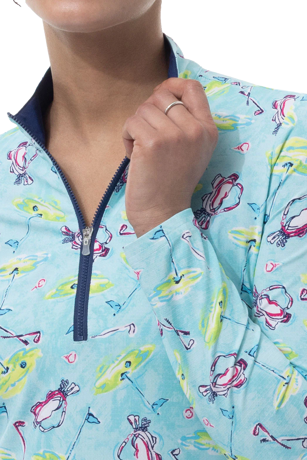 SanSoleil SolAir Cool Ultra-Mesh Long Sleeve Active Top