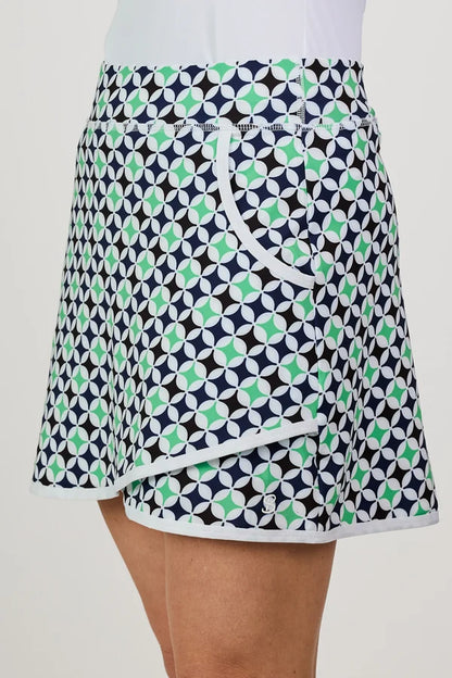 Sofibella GOLF COLLECTION Stardust Geo Skort 16"