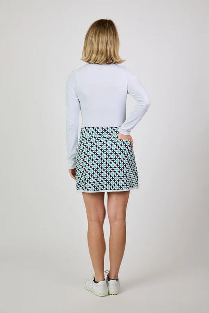 Sofibella GOLF COLLECTION Stardust Geo Skort 16"