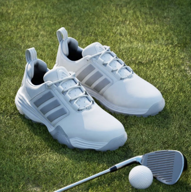 Adidas ADIPOWER 26 SPIKELESS GOLF SHOES in Cloud White / Silver Metallic / Dash Grey