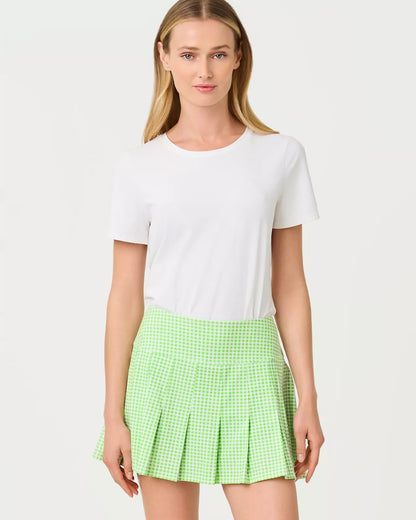 LILLY PULITZER Annora Skort 13" in Pistachio Macaron Lil Check It Gingham
