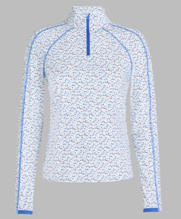 G/FORE APPAREL AYE POPPY SILKY TECH NYLON QUARTER ZIP