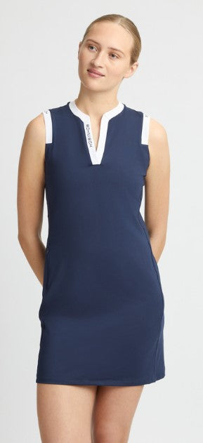 Rohnisch Abby Navy Sleeveless Dress 35"