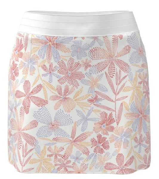 Callaway Apparel Abstract Floral Print Color Block Golf Skort 16"