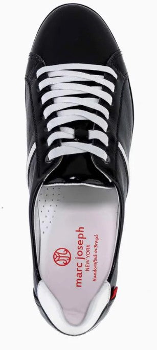 Marc Joseph Albany Golf Shoe - Black & White Patent