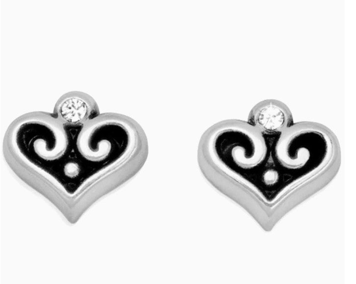 Brighton Alcazar Heart Mini Post Earrings