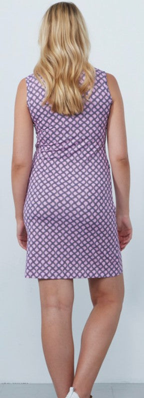 Daily Sports ARTIST Arches Pink Print Sleeveless Dress 37"