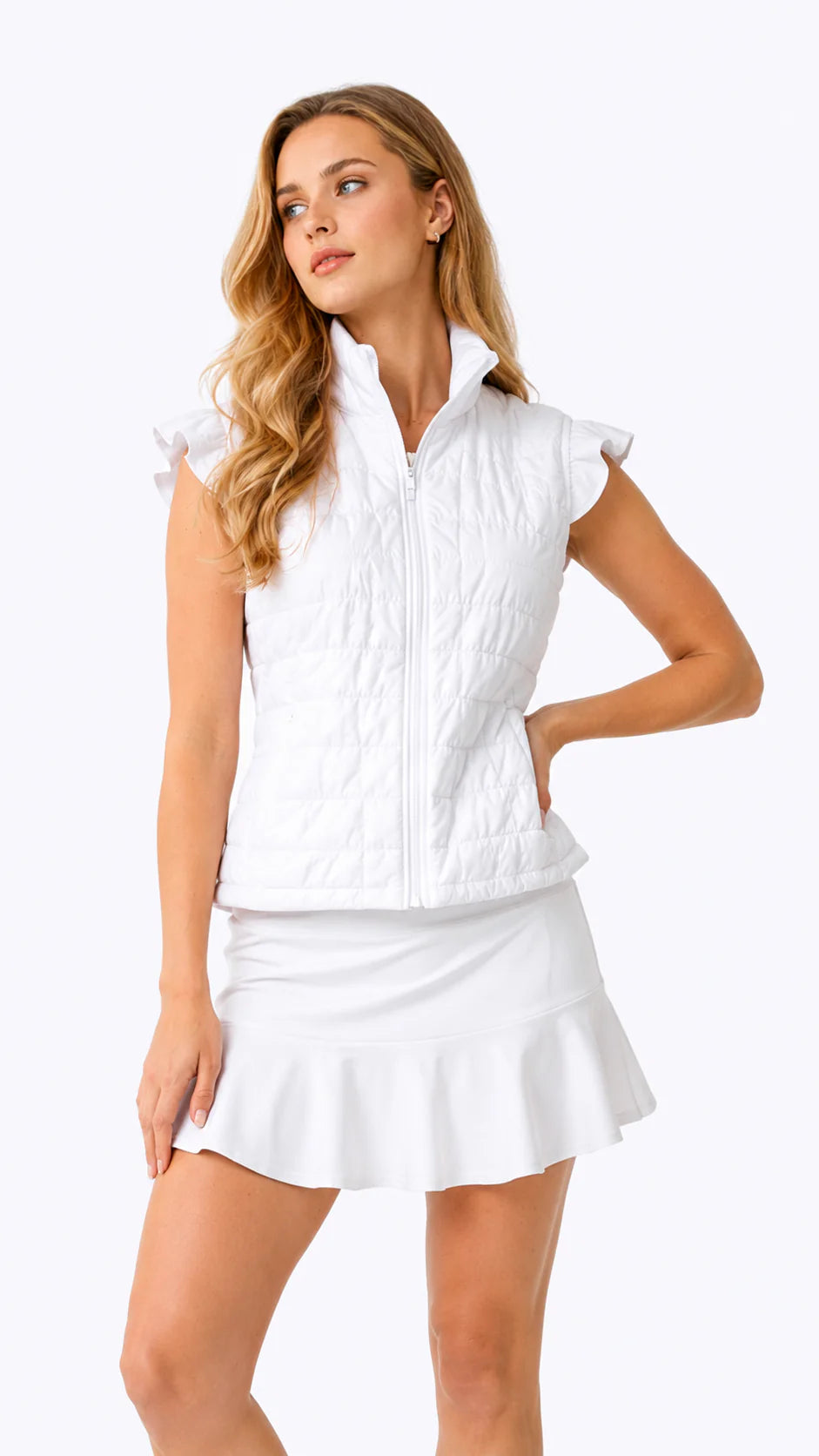 GG Blue AMERICANA Birdie Skort 16.5" in White