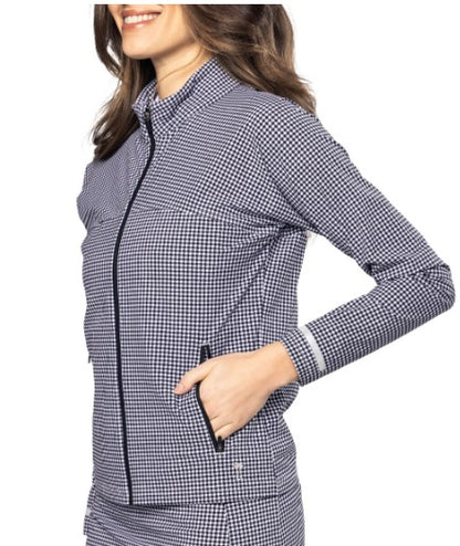 Golftini Be An Athlete Jacket in Black/White Check