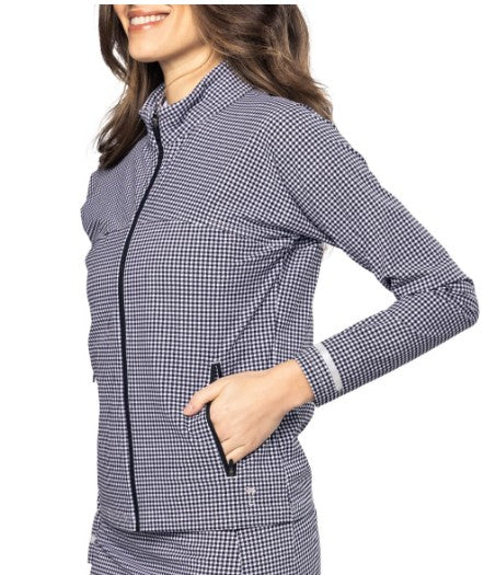 Golftini Be An Athlete Jacket in Black/White Check