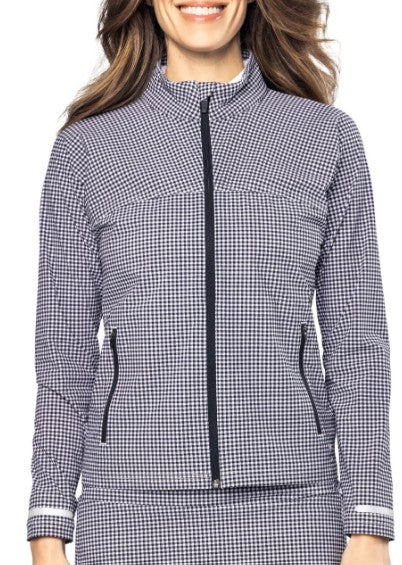 Golftini Be An Athlete Jacket in Black/White Check