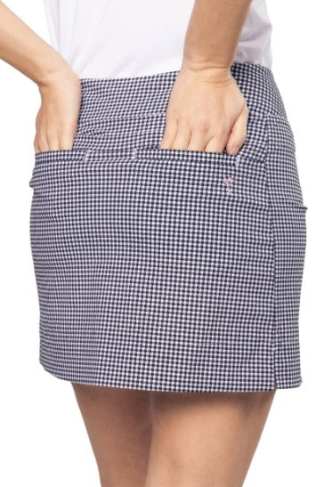 Golftini Be an Athlete Skort - 15.5" or 17" in Black/White Check