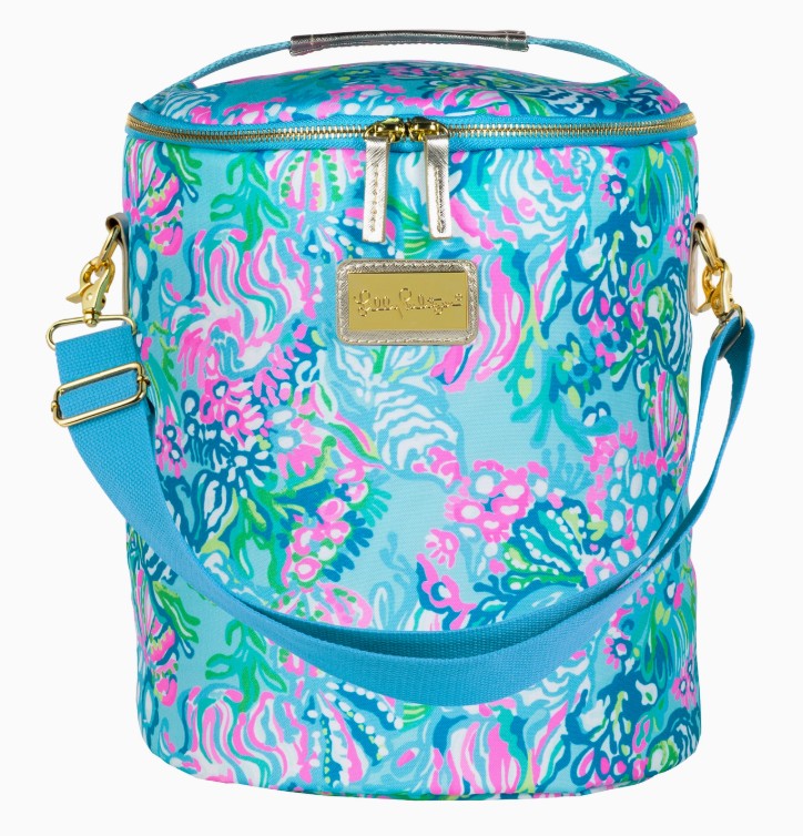 LILLY PULITZER Tee Gift Accessories Beach Cooler in Aqua La Vista