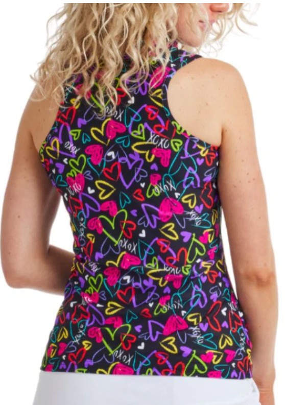 Tzu Tzu HEARTBREAK BELLA MODIFIED RACERBACK SLEEVELESS TOP