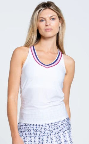 Lucky in Love Berry Buzz Sweet Sleeveless Racerback Tank w/ Bra (Multiple Colors)