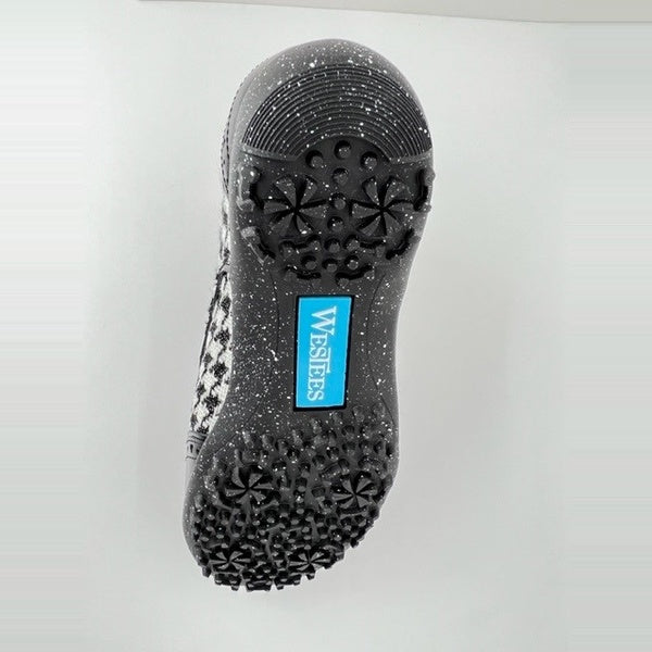 WesTees Women's Golf Javi Shoe in Black & White Houndstooth