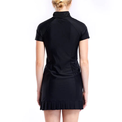 Tzu Tzu Pennie Black Cap Sleeved Dress