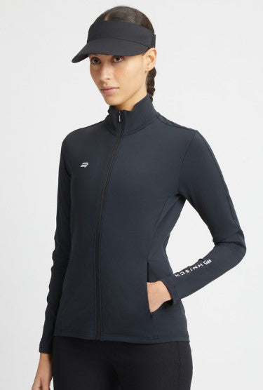 Rohnisch Blake Black Thermal Full Zip Mid-Layer Top