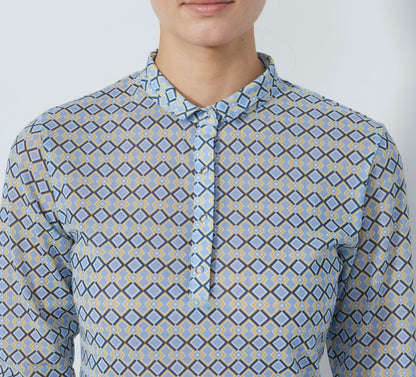 Daily Sports BLUE ILLUSIONS Breeze 3/4 Sleeve Mesh Polo Shirt