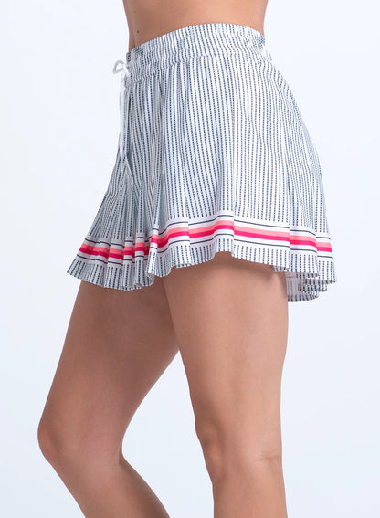 Lucky in Love THE GLOW SET High Waisted Glow Stripe Skirt