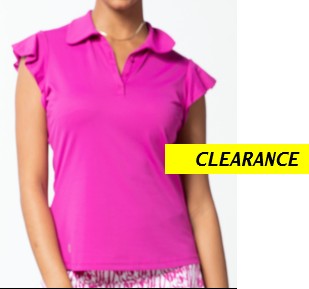 GGBlue Pretty in Pink Harper Flutter Sleeve Top