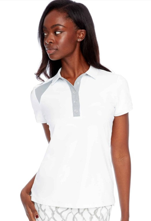 Swing Control INFINITY CONTRAST COLOR SHORT SLEEVE BUTTONED VELOCITY POLO (MULTIPLE COLORS)