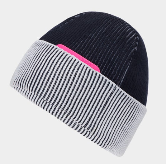 G/FORE EMBROIDERED CONTRAST RIB KNIT BEANIE (MULTIPLE COLORS)