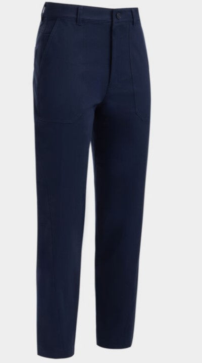 G/FORE APPAREL COTTON TWILL HIGH RISE STRAIGHT TAPERED LEG TROUSER 27.5" (MULTIPLE COLORS)