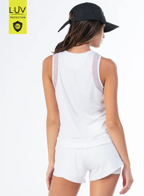 Lucky in Love TECH SEERSUCKER Chill Out Tank (Multiple Colors)