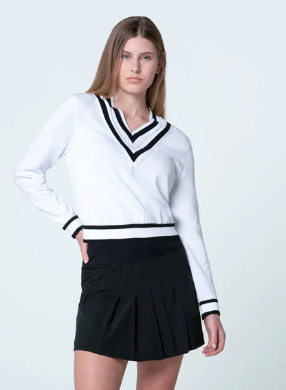 Lucky in Love Victory V-neck Sweater (Multiple Colors)