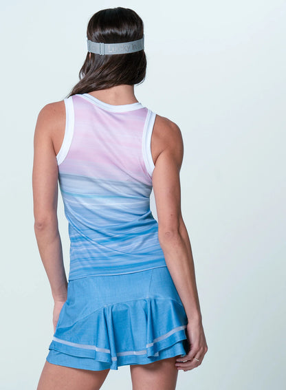 Lucky in Love Linen Nouveau Vision Tank